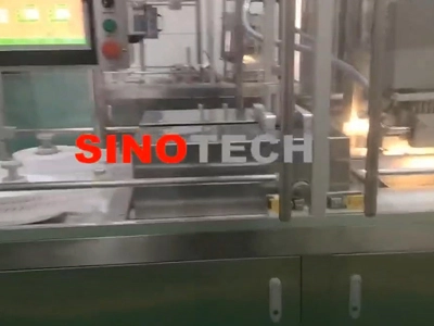 Máquina de enchimento e selagem de supositório com 7 cabeças de enchimento